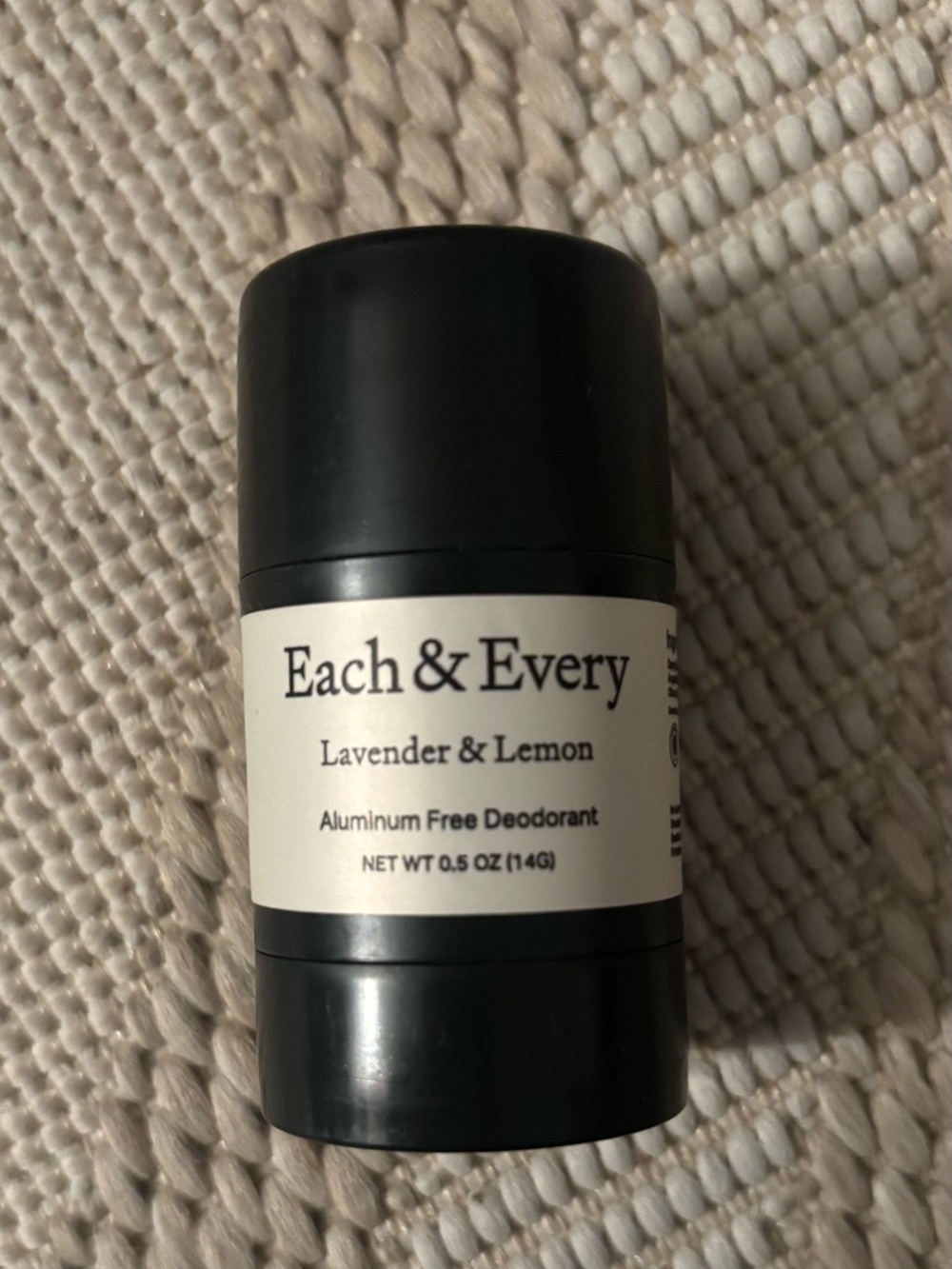 Lavender & Lemon Aluminum-Free Deodorant — Black